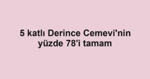 5 katlı Derince Cemevi'nin yüzde 78'i tamam