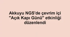 Akkuyu NGS'de çevrim içi "Açık Kapı Günü" etkinliği düzenlendi