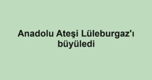 Anadolu Ateşi Lüleburgaz'ı büyüledi