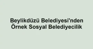 Beylikdüzü Belediyesi'nden Örnek Sosyal Belediyecilik