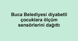 Buca Belediyesi diyabetli çocuklara ölçüm sensörlerini dağıttı