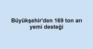 Büyükşehir'den 169 ton arı yemi desteği