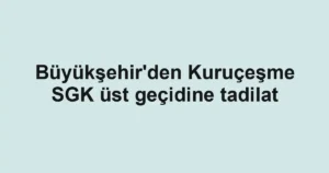 Büyükşehir'den Kuruçeşme SGK üst geçidine tadilat