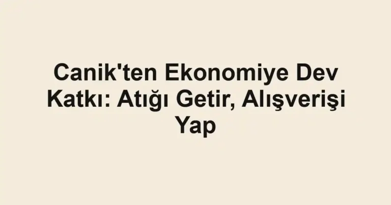 Canik'ten Ekonomiye Dev Katkı: Atığı Getir, Alışverişi Yap