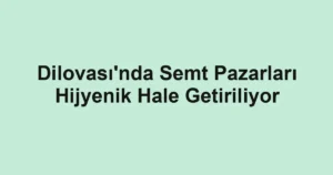 Dilovası'nda Semt Pazarları Hijyenik Hale Getiriliyor