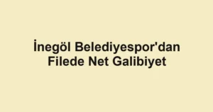 İnegöl Belediyespor'dan Filede Net Galibiyet