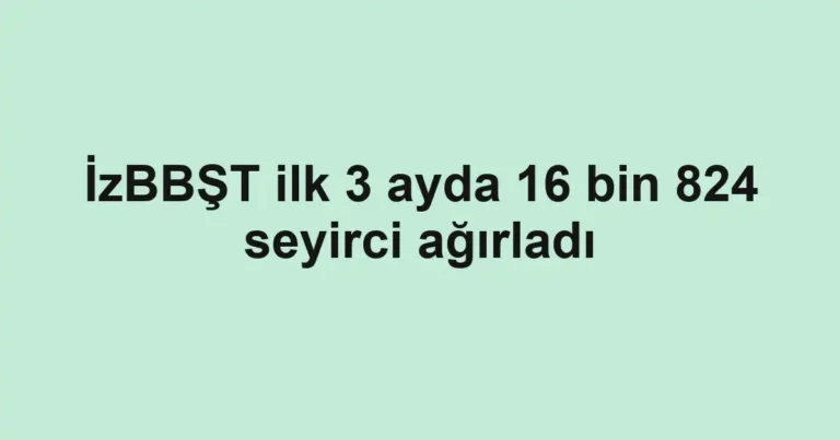 İzBBŞT ilk 3 ayda 16 bin 824 seyirci ağırladı