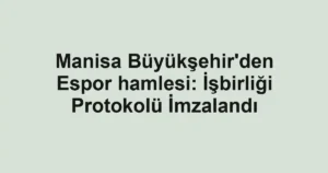 Manisa Büyükşehir'den Espor hamlesi: İşbirliği Protokolü İmzalandı