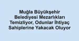 Muğla Büyükşehir Belediyesi Mezarlıkları Temizliyor, Odunlar İhtiyaç Sahiplerine Yakacak Oluyor