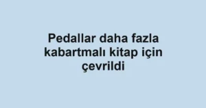 Pedallar daha fazla kabartmalı kitap için çevrildi