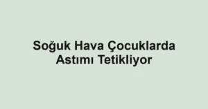 Soğuk Hava Çocuklarda Astımı Tetikliyor